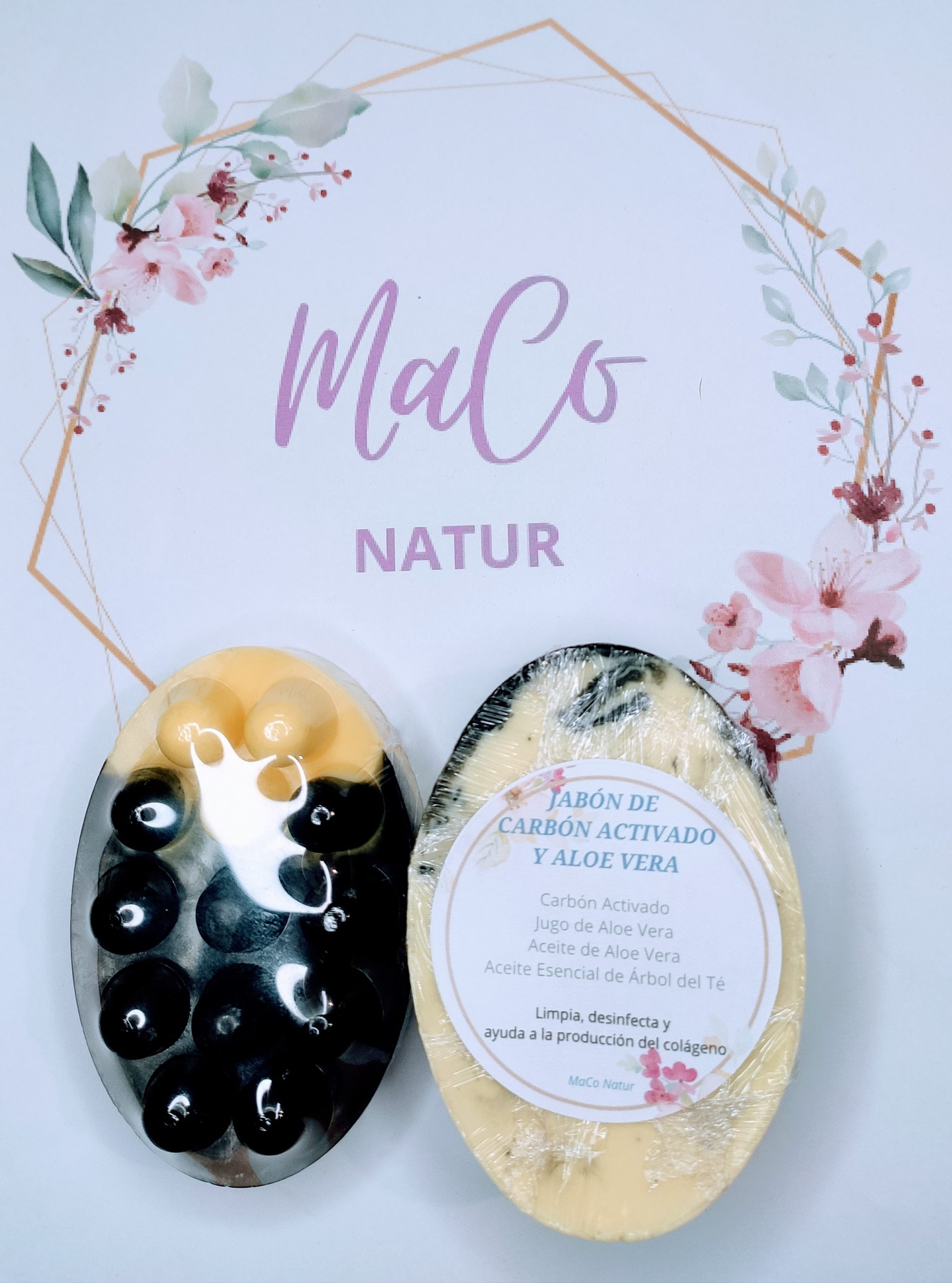 Jabón de Glicerina con Carbón Activado y Aloe Vera - Imagen 4