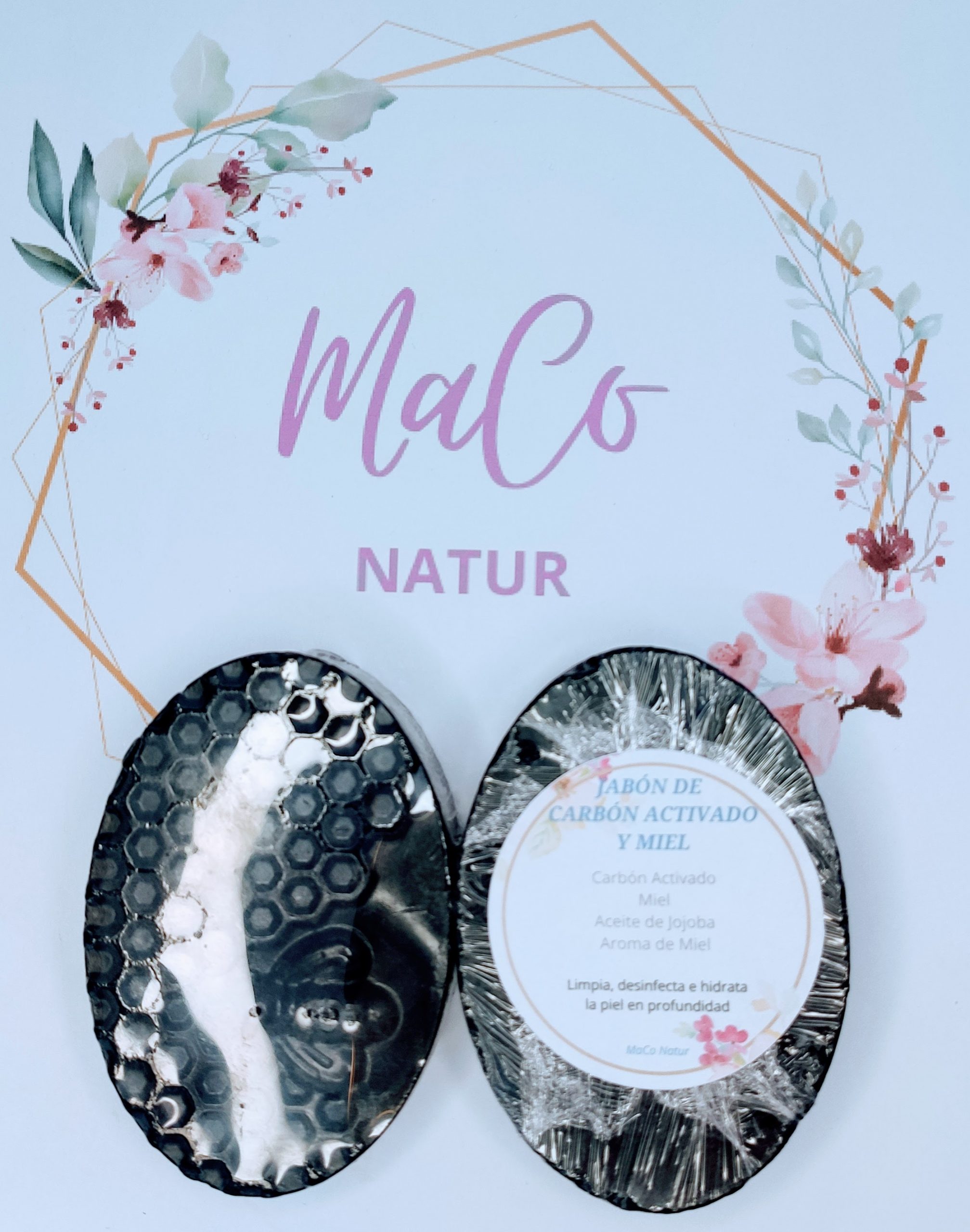 Jabón de Glicerina con Carbón Activado y Miel - Imagen 4